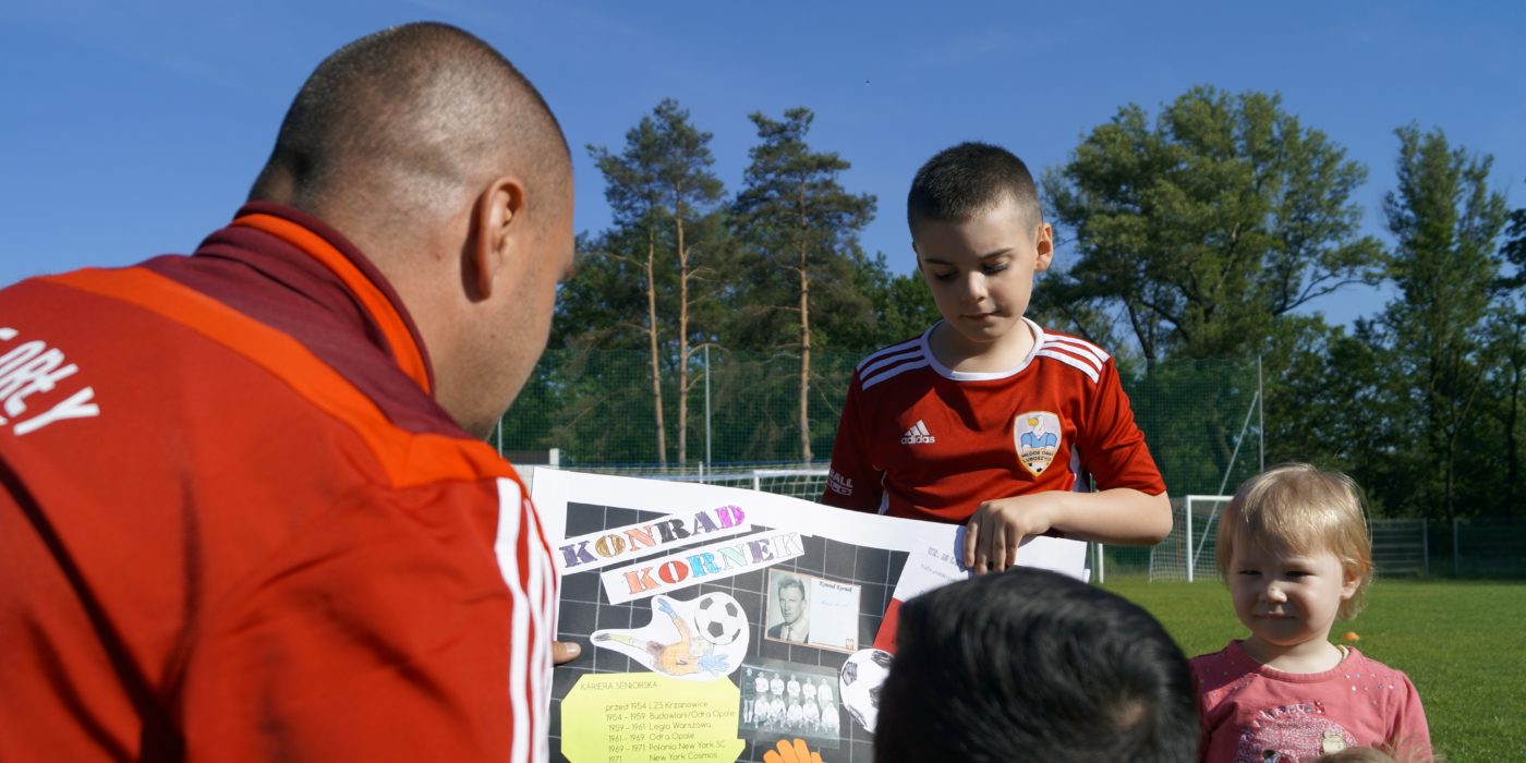 Konrad Kornek tematem treningu Młodych Orłów 1