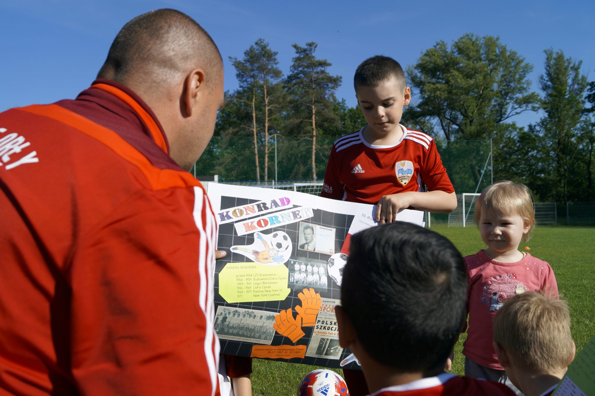 Konrad Kornek tematem treningu Młodych Orłów 1