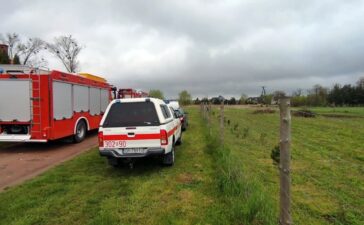Ropopochodna substancja na ul. Spokojnej w Kępie 5