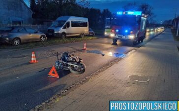 W Kępie motocykl zderzył się z osobówką. Ranny motocyklista trafił do szpitala 4