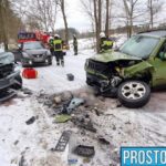 Zderzenie trzech aut w Dąbrówce Łubniańskiej. 5 osób poszkodowanych, w tym 2 dzieci 8