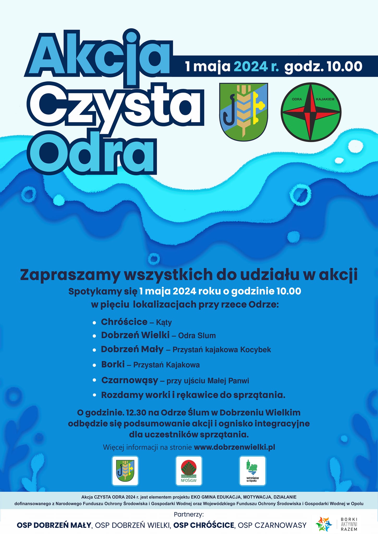 Akcja Czysta Odra ponownie w gminie Dobrzeń Wielki 2