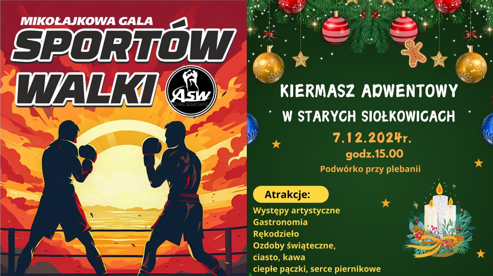 Gala sportów walki i kiermasz adwentowy, czyli weekend w Starych Siołkowicach 5